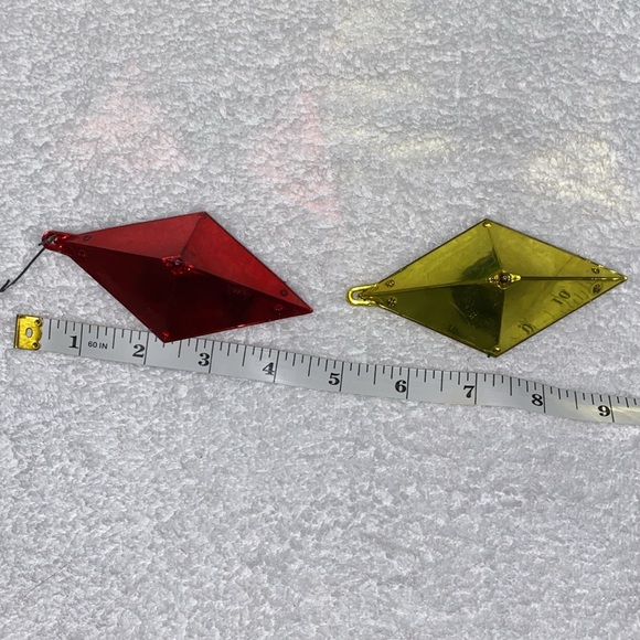 Yule Gems by Bradford diamond shaped dioramas set of 2 - Picture 5 of 7